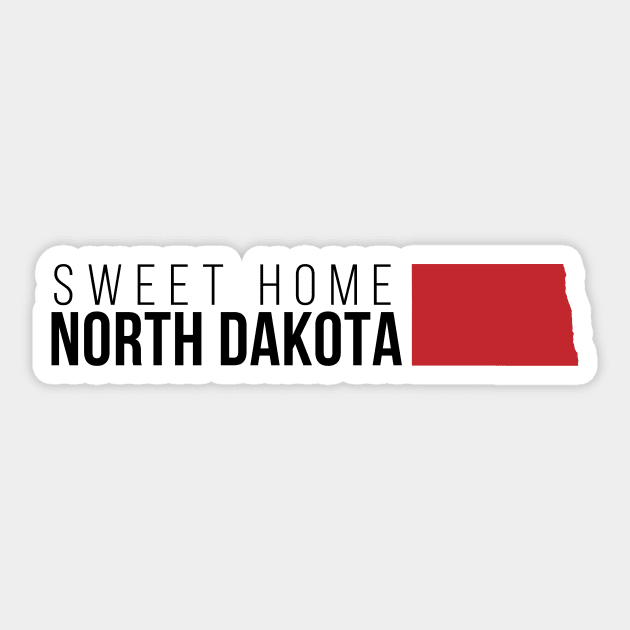 Sweet Home North Dakota Sticker by Novel_Designs